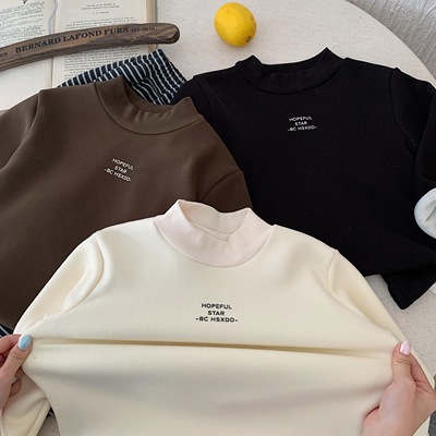 不二妈加绒加厚打底衫冬季一体绒