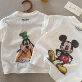 女薄款 小童可爱上衣洋气宝宝纯棉打底衫 2026新款 儿童卡通T恤短袖