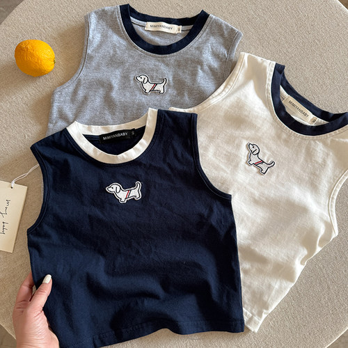 不二妈男童夏潮牌背心透气tb宽松