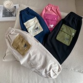 男童束脚卫裤 新款 韩版 宝宝潮牌工装 女洋气 儿童口袋长裤 裤 2024秋季