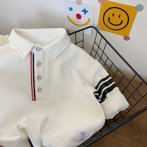 不二妈衬衣POLO衫冬季加绒加厚tb