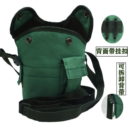 腰包绿色老式怀旧保护套登山水壶