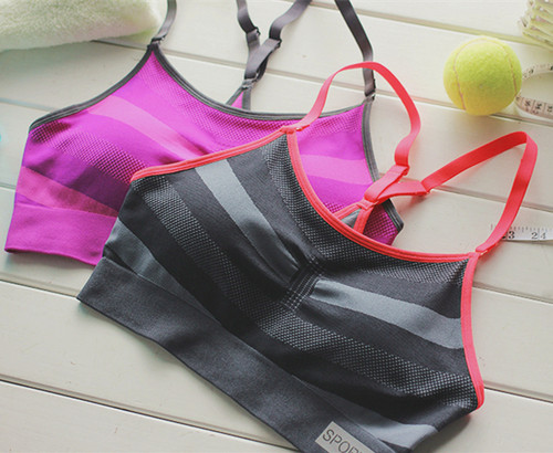 不含胸垫弹力柔软运动文胸