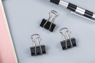 多用途家用小夹子 V25 家用长尾夹 办公 12支一盒 原DAN