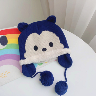 上S12 超值原DAN 圣诞礼物!可爱卡图图案 毛绒儿童毛线帽子