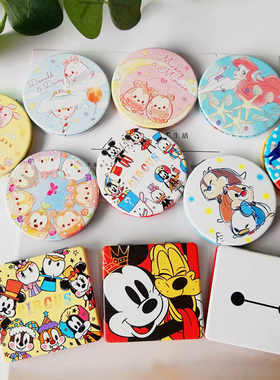 D31 日本DAN 超值 敲可爱卡通图案 便携化妆镜 随身镜