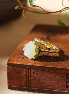 爱莲说中国风国潮风复古雅致烧蓝