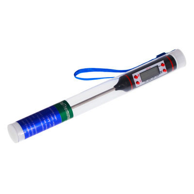 厨房油温计 烧烤 烘焙测温 电子食品温度计液体温度笔 TP101 黑白