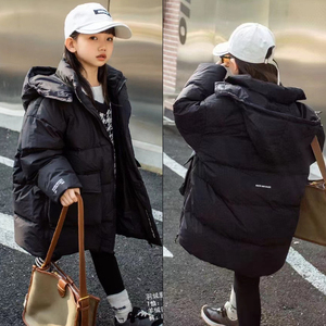 牛哆哆2022冬季新款90白鸭绒儿童中长款羽绒服男女童保暖外套6133