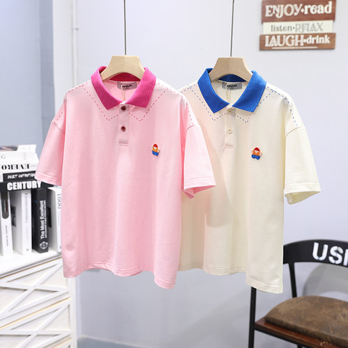 啦芙莱男女童清爽短袖T恤Polo衫