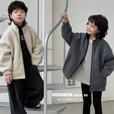 舟由2025冬季新款男女童立领外套