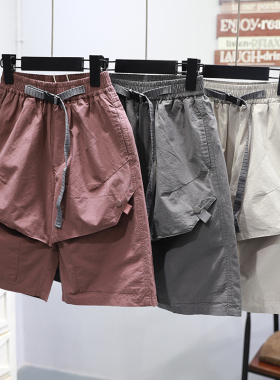 啦芙莱童装2025夏季新款男女童时尚休闲工装中裤中大童五分裤2575