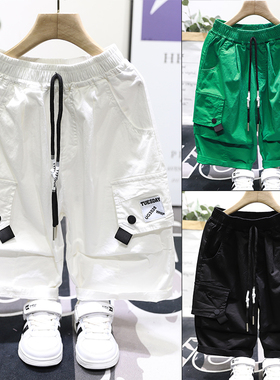 牛哆哆童装夏款儿童韩版五分休闲裤男女童百搭工装裤子87105