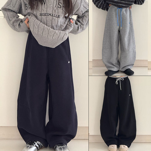 大E小e童装冬新款针织卫裤休闲裤