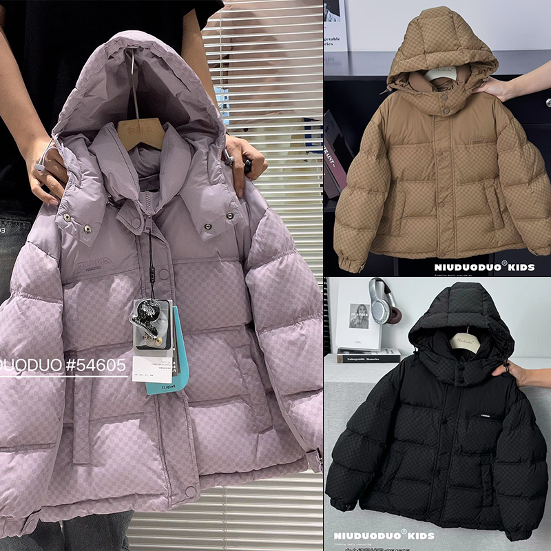 牛哆哆儿童白鸭绒厚款羽绒服外套