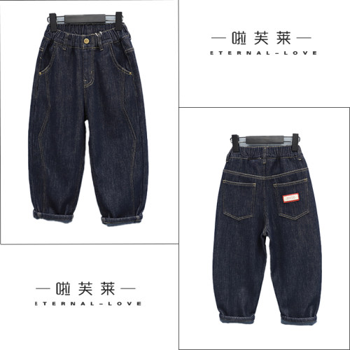 啦芙莱2025秋冬新款儿童牛仔裤
