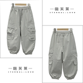 中大童束脚裤 啦芙莱童装 2908 男女童工装 风洋气休闲裤 2026春季 新款