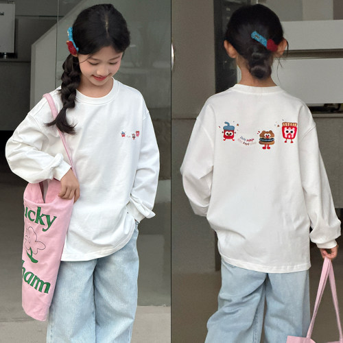 大E小e童装春季纯棉卡通长袖T恤