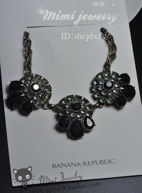 美国复古摩登夸张晚宴ins短项链