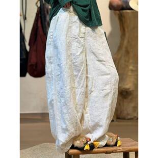 2026年春款 2629A 衣牧了然色织提花暗纹高品多套结麻裤