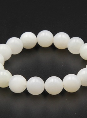 和田玉白玉手串12珠老山料