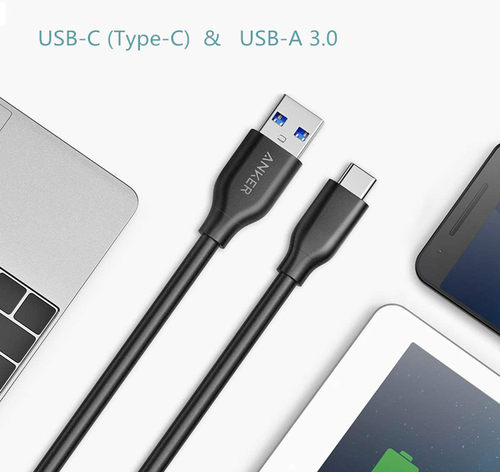日本安克C口转USB3.0充电数据线