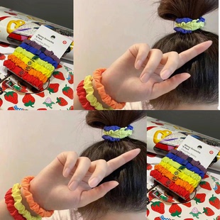 lululemon代购  Skinny Scrunchies 多巴胺彩虹头绳发圈