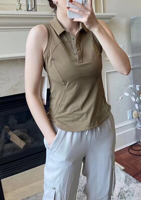Lululemon瑜伽速干Polo衫