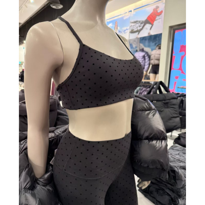 lululemon代购 Flow Y Bra Evolve 波点款亲肤瑜伽运动文胸内衣