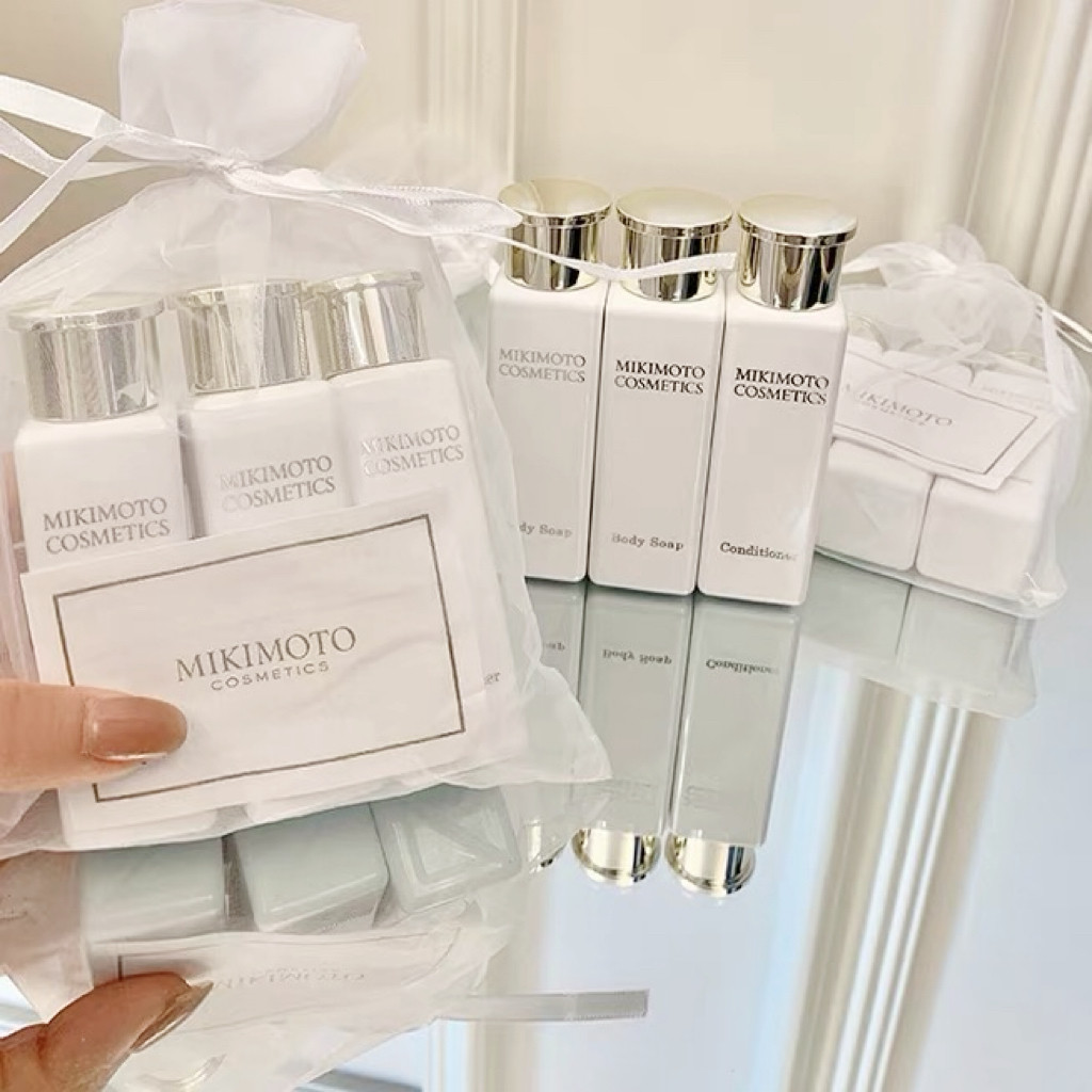 日本MIKIMOTO御木本洗发水/护发素/沐浴露酒店专供旅行套装40ml