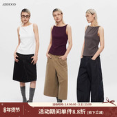 AIRHOOD 吊带上衣 内搭背心女2026辣妹打底外穿短款 欧美夏季 无袖