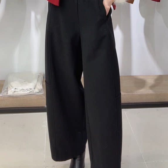 高密绒冬季加绒保暖香蕉裤女士宽松阔腿弯刀裤九分休闲裤#61519,女装/女士精品,休闲裤,淘宝优惠券,粉丝福利购,淘宝优惠卷