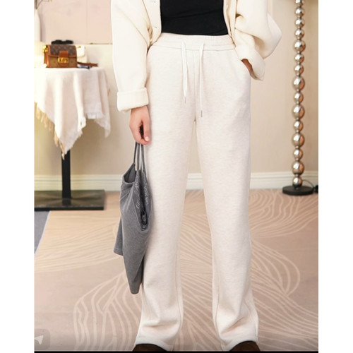 新款直筒裤子垂感休闲裤女