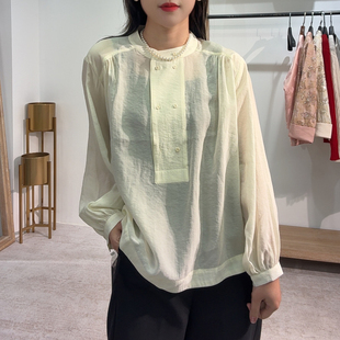 防晒小衫 休闲宽松遮肉衬衫 长袖 小衫 女2026春衬衫