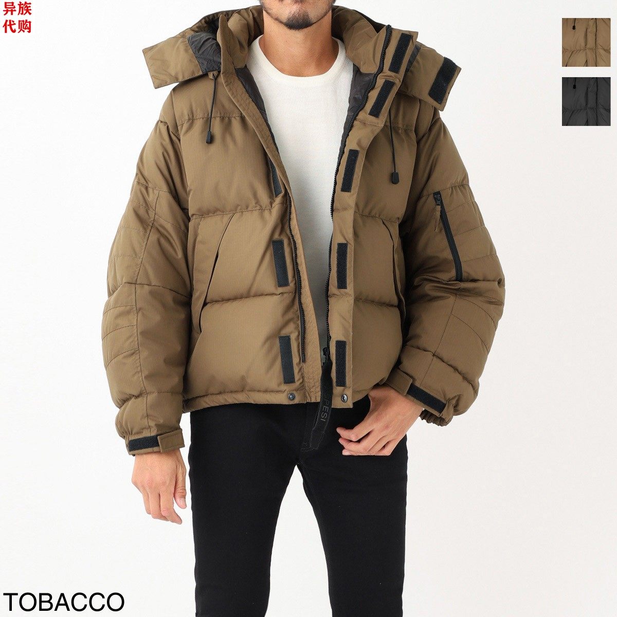 异族日本代购 意大利 ASPESI 2023冬男士连帽休闲防水防寒羽绒服