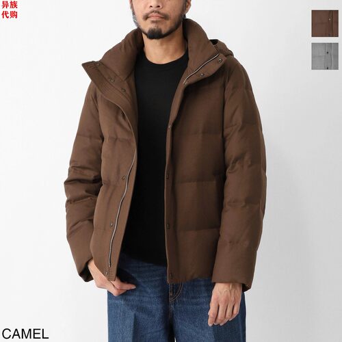 异族日本代购 意大利 MONTECORE 2025冬男士保暖全羊毛连帽羽绒服