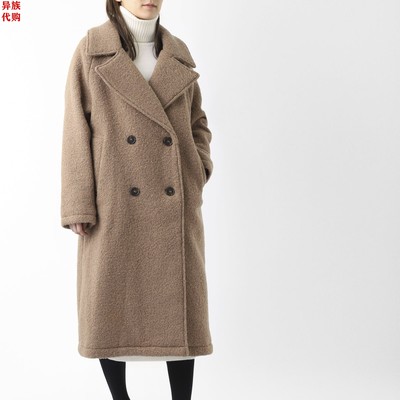 异族日本代购 英国 MACKINTOSH 2022秋女士双排扣长宽羊毛呢大衣