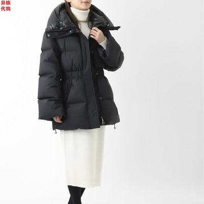 异族日本代购 MONCLER 2022冬女士中长收腰高领鹅绒羽绒服 GAUBE