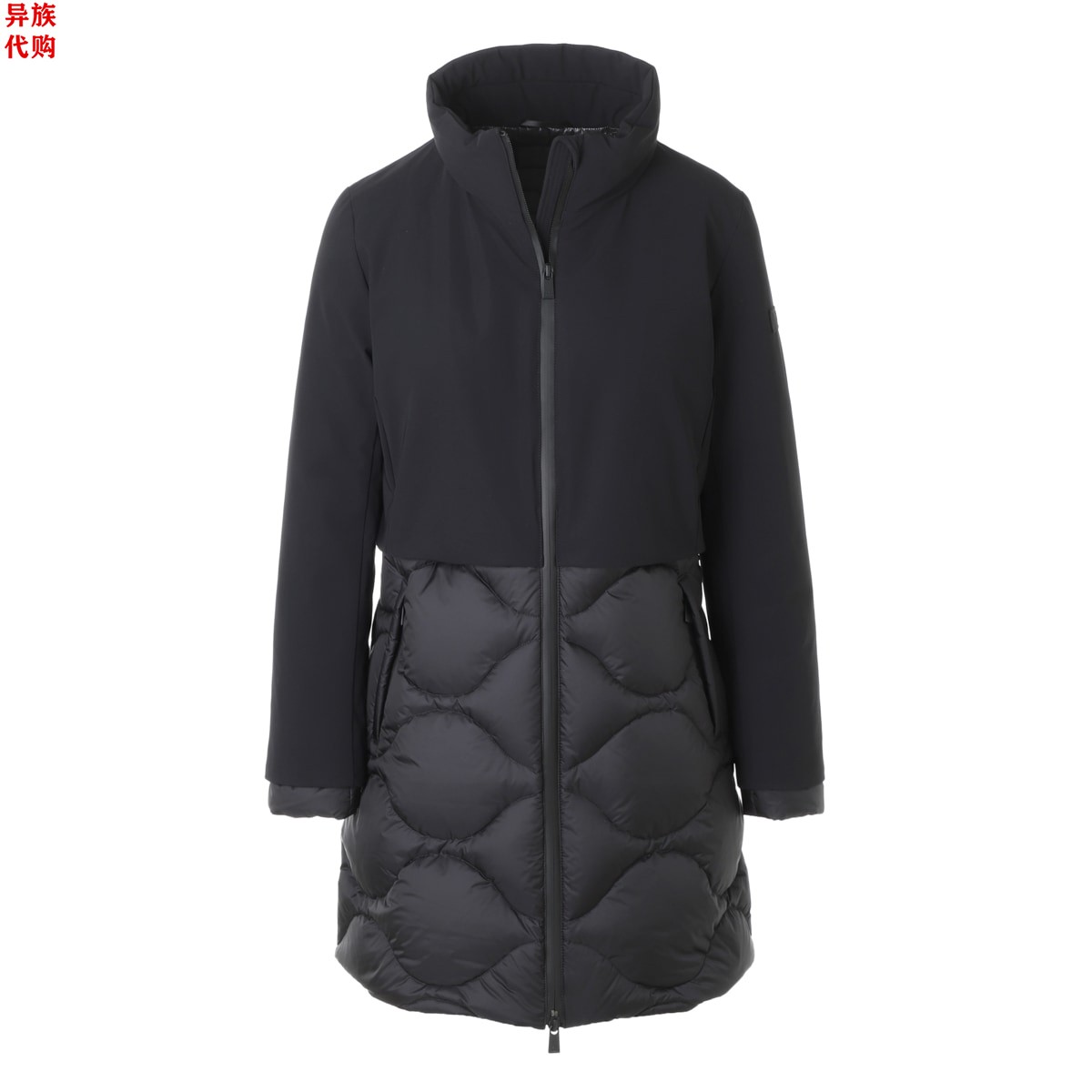 异族日本代购 意大利 TATRAS 2025冬女保暖中长藏帽白鹅绒羽绒服