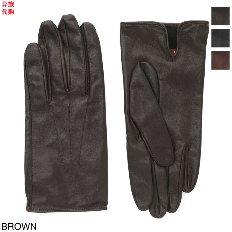 防风保暖手套DENTS羊皮分指男