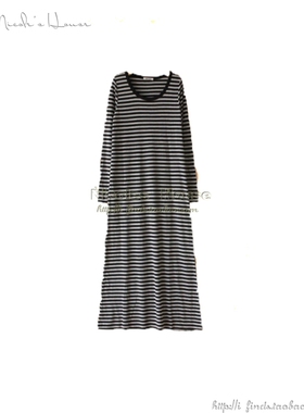 原单 NI_UP 条纹 长款 T裙 2色