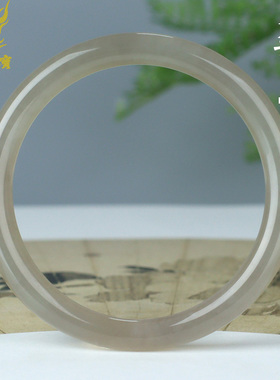 和田玉手镯女款玉镯子藕粉