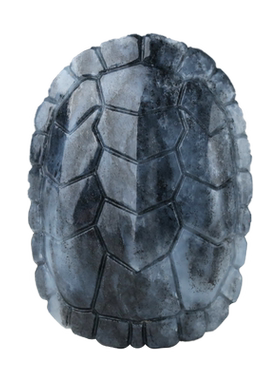 玉友和田玉水墨青花籽料龟甲把件