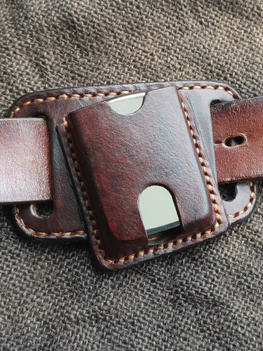 Зажигалка ручной работы, защитный чехол, ремень, из натуральной кожи, простой и элегантный дизайн