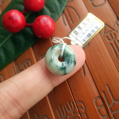 天然A货翡翠玉迷你款配件平安扣