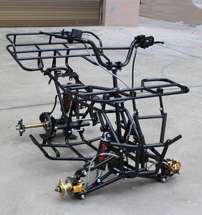 四轮越野摩托车配件 小公牛沙滩车车架总成 车体套件带前转向套件