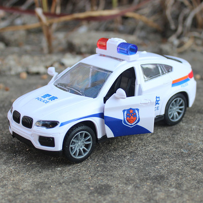 塑料可开门惯性警车警车玩具