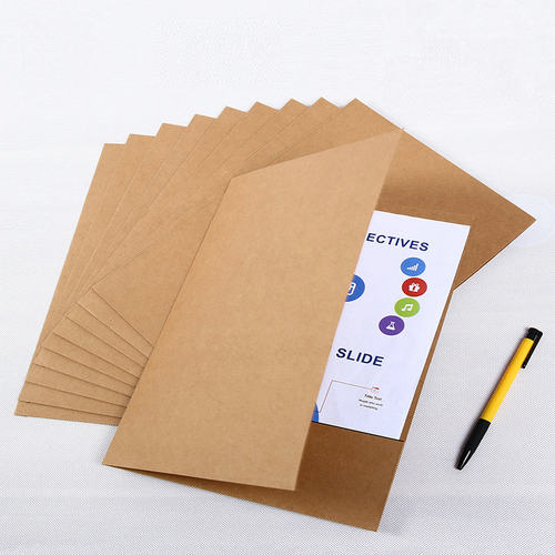 得力牛皮纸文件套a4纸质文件夹