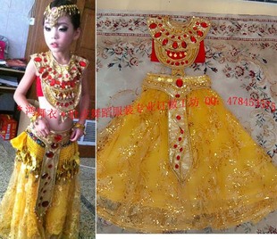 儿童8服装 顾客实拍秀 演出服 肚皮舞演出服 舞蹈服 鸿舞衣