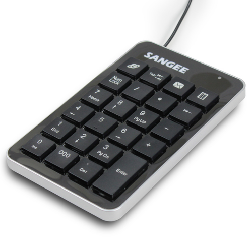 Sangee/三巨 NK1数字键盘电脑数字迷你小键盘会计专用USB有线键盘